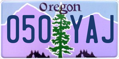 OR license plate 050YAJ