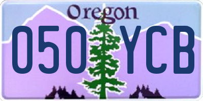 OR license plate 050YCB