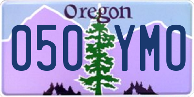 OR license plate 050YMO
