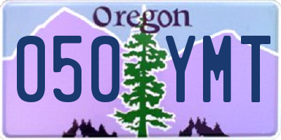 OR license plate 050YMT