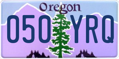 OR license plate 050YRQ