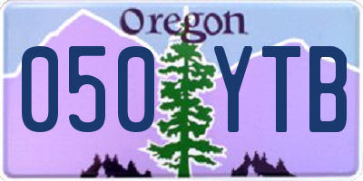 OR license plate 050YTB