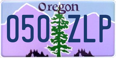 OR license plate 050ZLP