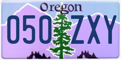 OR license plate 050ZXY