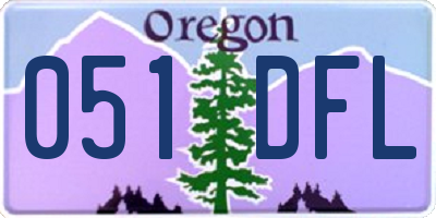 OR license plate 051DFL