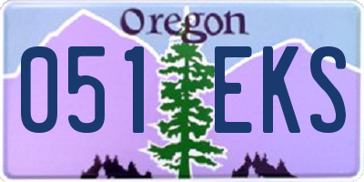 OR license plate 051EKS