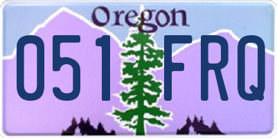 OR license plate 051FRQ