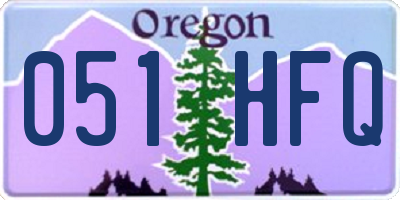OR license plate 051HFQ