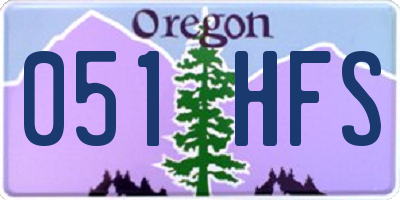 OR license plate 051HFS