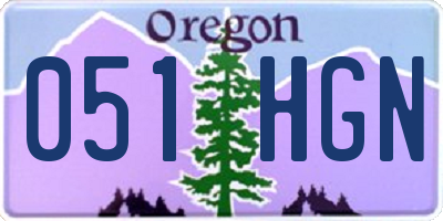 OR license plate 051HGN