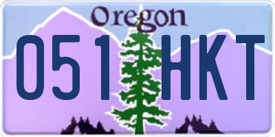 OR license plate 051HKT
