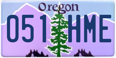 OR license plate 051HME