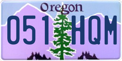 OR license plate 051HQM