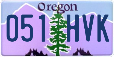 OR license plate 051HVK