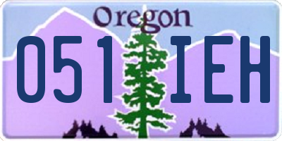 OR license plate 051IEH