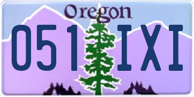 OR license plate 051IXI