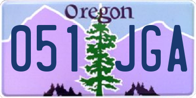 OR license plate 051JGA