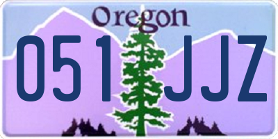 OR license plate 051JJZ