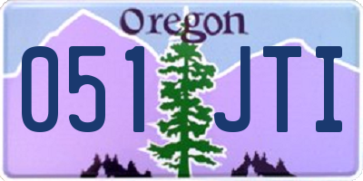 OR license plate 051JTI