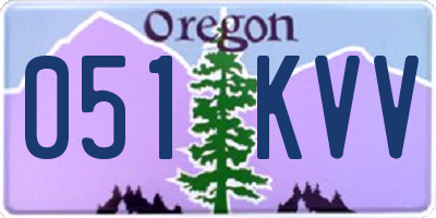 OR license plate 051KVV