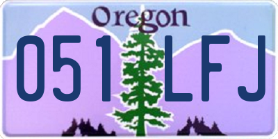 OR license plate 051LFJ