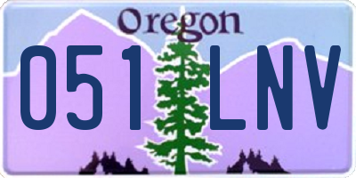 OR license plate 051LNV