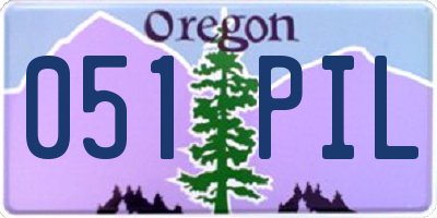 OR license plate 051PIL