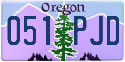 OR license plate 051PJD