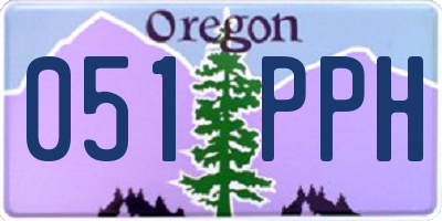 OR license plate 051PPH