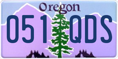 OR license plate 051QDS