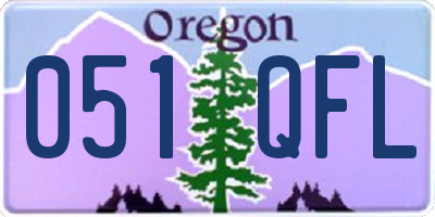 OR license plate 051QFL