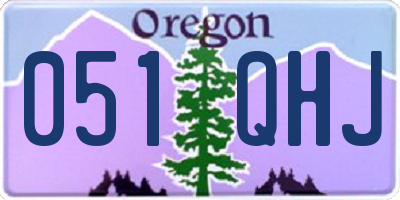 OR license plate 051QHJ