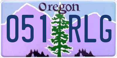 OR license plate 051RLG