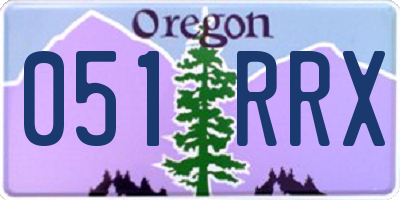 OR license plate 051RRX