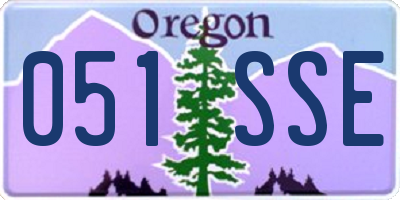 OR license plate 051SSE