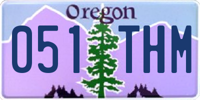 OR license plate 051THM