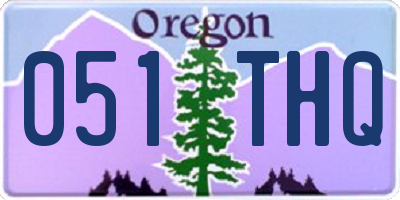 OR license plate 051THQ