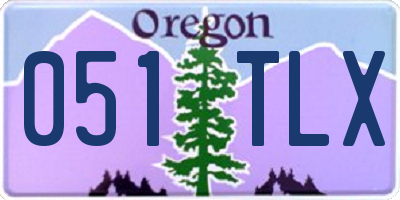 OR license plate 051TLX