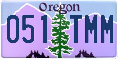 OR license plate 051TMM