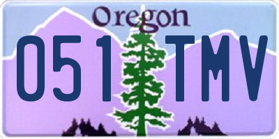 OR license plate 051TMV