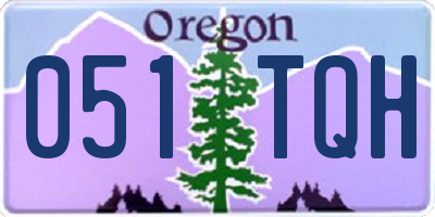 OR license plate 051TQH