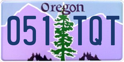 OR license plate 051TQT