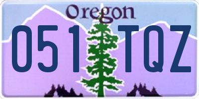 OR license plate 051TQZ