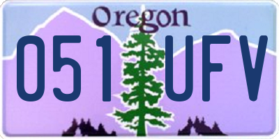 OR license plate 051UFV