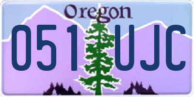 OR license plate 051UJC
