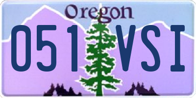 OR license plate 051VSI