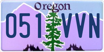 OR license plate 051VVN