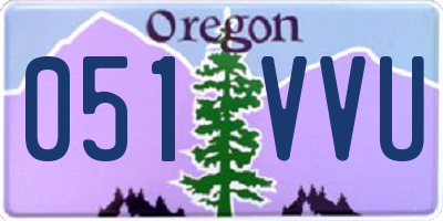 OR license plate 051VVU