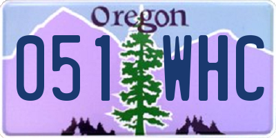 OR license plate 051WHC