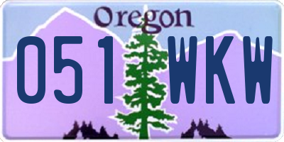OR license plate 051WKW
